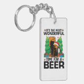 Het is de meest fantastische tijd voor een bierker sleutelhanger (Voorkant Links)