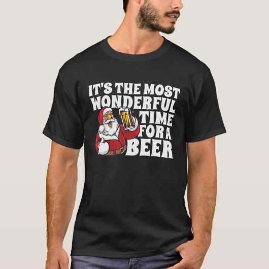 Het is de meest fantastische tijd voor een bierker t-shirt (Voorkant)