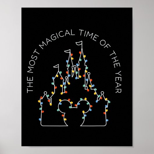 Het is de meest magische tijd van het jaar Kerstmi Poster (Voorkant)