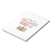 Het is de meest schitterende tijd van het jaar notitieblok (Linkerzijde)