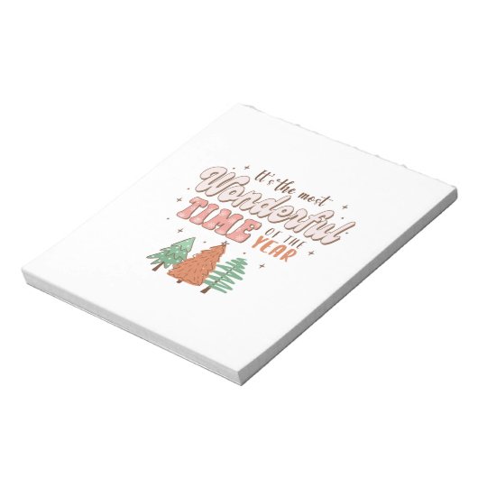 Het is de meest schitterende tijd van het jaar notitieblok (Linkerzijde)