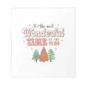 Het is de meest schitterende tijd van het jaar notitieblok (Voorkant)