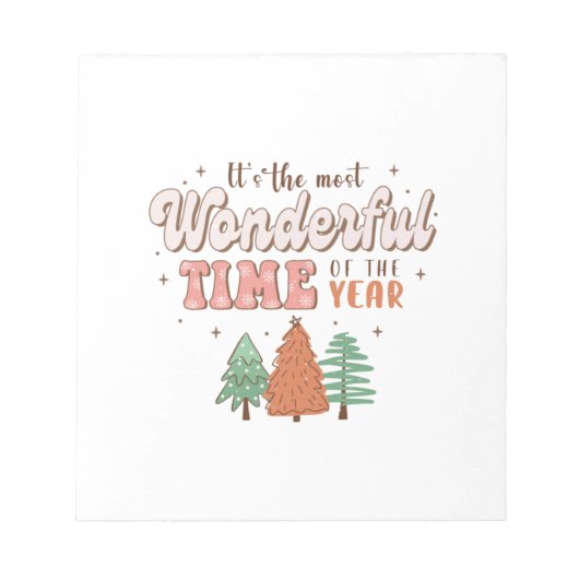 Het is de meest schitterende tijd van het jaar notitieblok (Voorkant)