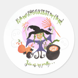 "Het is de meest spookachtige tijd van het jaar!" Ronde Sticker