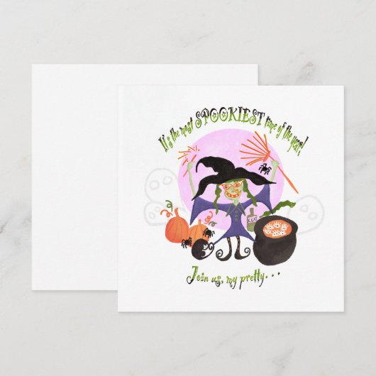 "Het is de meest spookachtige tijd van het jaar!" Save The Date (Voorkant / Achterkant)