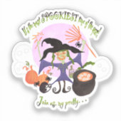 "Het is de meest spookachtige tijd van het jaar!" Sticker (Voorkant)