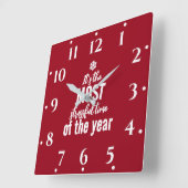 Het is de meest stressvolle tijd van het jaar vierkante klok (Hoek)