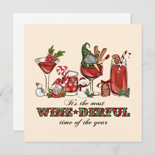 Het is de meest wijn-derful tijd (Voorkant / Achterkant)