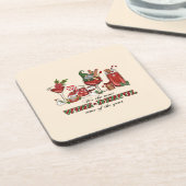 Het is de meest wijn-derful tijd bier onderzetter (Linkerzijde)