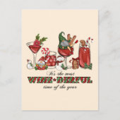 Het is de meest wijn-derful tijd briefkaart (Voorkant)