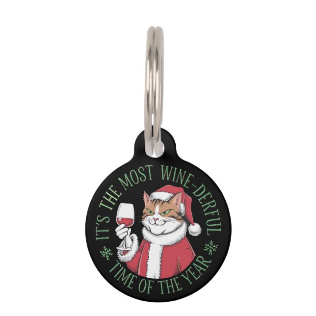 Het is de meest wijnrijke tijd van het jaar huisdierpenning (Voorkant)