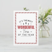 Het is de meest wonderbaarlijke tijd kaart (Staand voorkant)