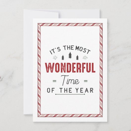 Het is de meest wonderbaarlijke tijd kaart (Voorkant)