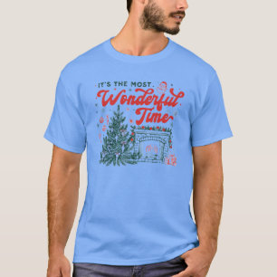 Het is de meest wonderbaarlijke tijd Kerstontwerp T-shirt