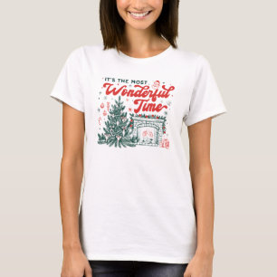 Het is de meest wonderbaarlijke tijd Kerstontwerp T-shirt