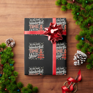 Het is de meest wonderbaarlijke tijd van het jaar cadeaupapier