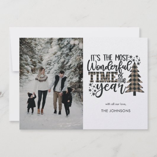 Het is de meest wonderbaarlijke tijd van het jaar  feestdagenkaart (Voorkant)