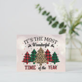 Het is de meest wonderbaarlijke tijd van het jaar feestdagenkaart (Staand voorkant)
