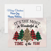 Het is de meest wonderbaarlijke tijd van het jaar feestdagenkaart (Voorkant / Achterkant)