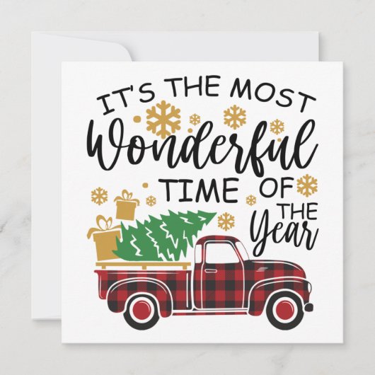 Het is de meest wonderbaarlijke tijd van het jaar kaart (Voorkant)