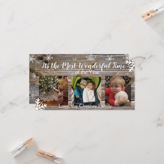 Het is de meest wonderbaarlijke tijd van het jaar kaart (Voorkant / Achterkant in situ)