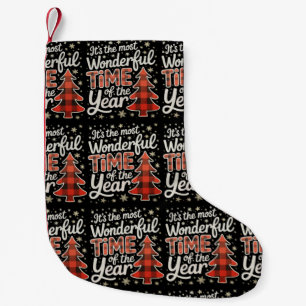 Het is de meest wonderbaarlijke tijd van het jaar kleine kerstsok