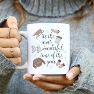 Het is de meest wonderbaarlijke tijd van het jaar koffiemok
