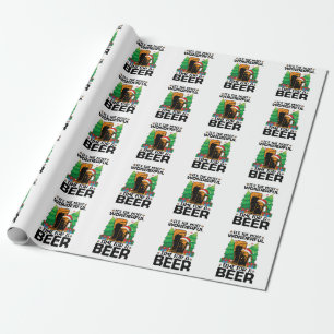 Het is de meest wonderbaarlijke tijd voor een bier cadeaupapier