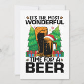Het is de meest wonderbaarlijke tijd voor een bier kaart (Voorkant)