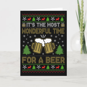 Het is de meest wonderbaarlijke tijd voor een bier kaart