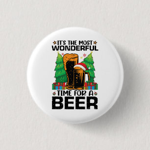 Het is de meest wonderbaarlijke tijd voor een Kers Ronde Button 3,2 Cm