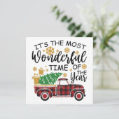 Het is de meest wondervolle tijd van het jaar kaart (Staand voorkant)