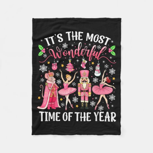 Het is de meest wondervolle tijd van het jaar Note Fleece Deken (Voorkant)