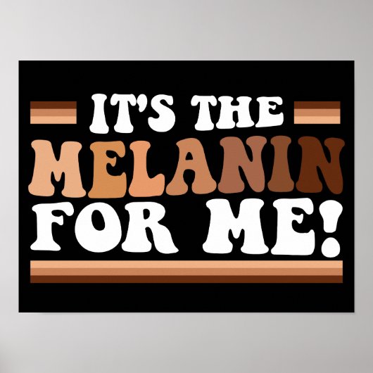 Het is de Melanin voor mij zwarte geschiedenis maa Poster (Voorkant)