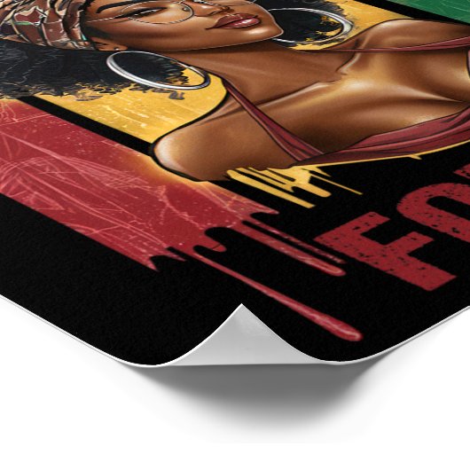 Het is de melanine bhm zwarte geschiedenis van de  poster (Hoek)