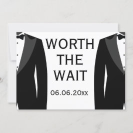 Het is de moeite waard om de witte en zwarte wedst save the date