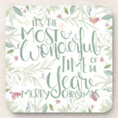 Het is de mooiste kerst van het jaar bier onderzetter (Voorkant)