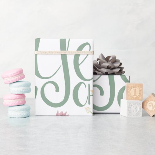 Het is de mooiste kerst van het jaar cadeaupapier (Baby Shower)