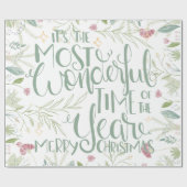 Het is de mooiste kerst van het jaar cadeaupapier (Vlak)