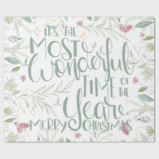 Het is de mooiste kerst van het jaar cadeaupapier (Vlak)