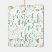 Het is de mooiste kerst van het jaar keramisch ornament (Links)