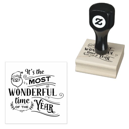 Het is de mooiste kerst van het jaar rubberstempel (Gestempeld)