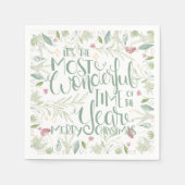 Het is de mooiste kerst van het jaar servet (Voorkant)