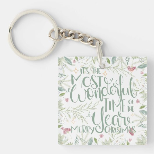 Het is de mooiste kerst van het jaar sleutelhanger (Voorkant)