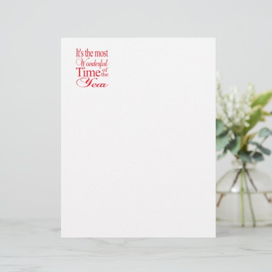 Het is de mooiste tijd... kerstbrief (Staand voorkant)