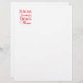 Het is de mooiste tijd... kerstbrief (Voorkant / Achterkant)