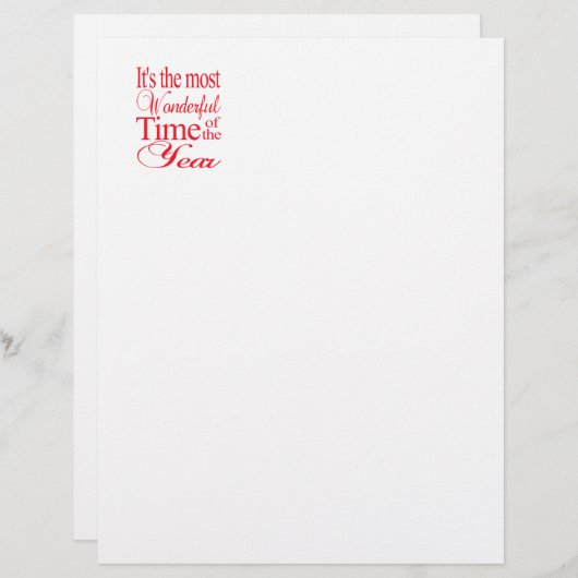 Het is de mooiste tijd... kerstbrief (Voorkant / Achterkant)