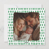 Het is de mooiste tijd Modern Pink & Green Feestdagenkaart (Achterkant)