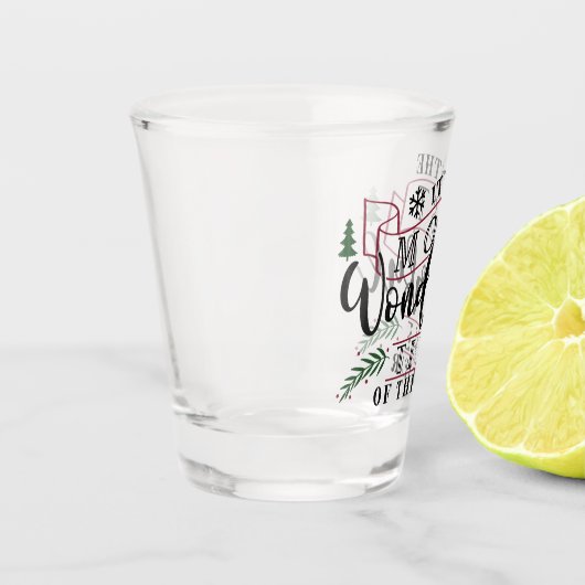 Het is de mooiste tijd... shot glas (Links)