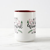 Het is de mooiste tijd... tweekleurige koffiemok (Center)